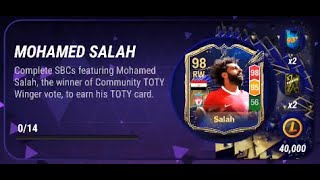 MADFUT 24 98 Community TOTY Winger Mohamed Salah SBC 327 [upl. by Ziul]