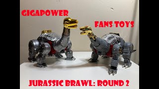 GIGAPOWER GRAVITER vs FANS TOYS STOMP JURASSIC BRAWL FINCH COMPARES [upl. by Ahsieit371]