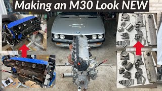 Completely Tearing Down and Making a BMW M30B35 Look Brand New Project M30B35 E28 Ep 3 [upl. by Otrevire]