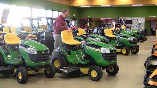 John Deere E 100 Series Lawn Tractors Buyers Guide [upl. by Hillery]