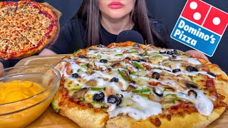 ASMR DOMINO’S CHEESE BURST PIZZA MUKBANG No Talking EATING SOUNDS [upl. by Swanhilda]