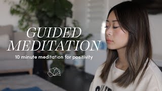 10 Minute Guided Meditation for Positive Energy Peace amp Light 🌤 [upl. by Ardnuassac]