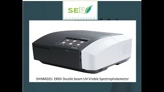 Shimadzu 1900i UVVisible spectrophotometer working UVvisible chemistry research [upl. by Leo]