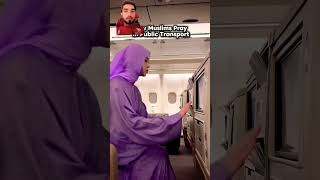 how Muslim prayer 🤲🙏 travel hijab flight automobile airport hijb funny shortsfeed viralvide [upl. by Narret720]