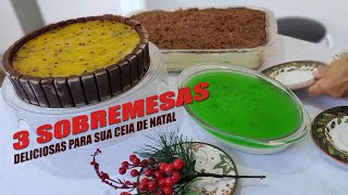 SOBREMESAS PARA SUA CEIA DE NATAL  RECEITAS DA ROSA [upl. by Dine678]