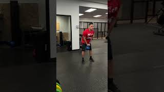 KETTLEBELL SINK AND PRESS SINGLE ARM OVERHEAD PRESS [upl. by Asyl]