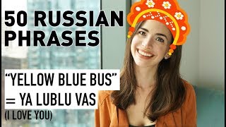 50 COMMON PHRASES IN RUSSIAN BASIC RUSSIAN [upl. by Naiviv199]