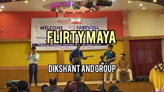 Flirty maya Dikshant and group  Welcome and farewell 2080 dikshant cover viralneeteshjkunwar [upl. by Aicirpac]