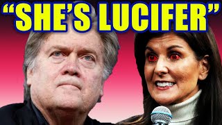 Steve Bannon CALLS OUT Nikki Haley quotSHES LUCIFERquot [upl. by Obaza757]