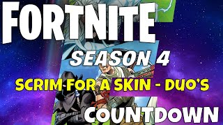 🟦Fortnite Season 4 Battle Pass Give Away🔷 Duos Scrims for a Skin 🔷 ZA amp EU 🔷 500 Like Goal 🟦 [upl. by Ybur]