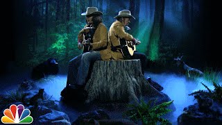 Two Neil Youngs on a Tree Stump [upl. by Rugg]