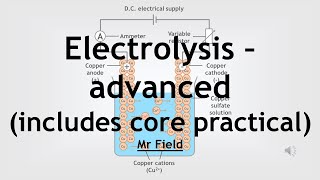 GCSE Chemistry 41  Electrolysis  advanced [upl. by Roseanna]