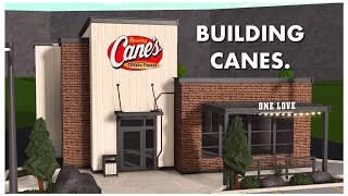 BUILDING A CANES IN BLOXBURG [upl. by Macfadyn]