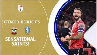 SENSTATIONAL SAINTS  Southampton v Sheffield Wednesday extended highlights [upl. by Schwinn752]