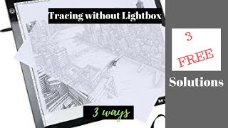 Tracing without a lightbox – 3 “FREE” ways [upl. by Gilly945]