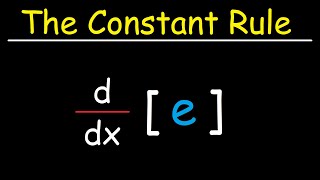 The Constant Rule For Derivatives [upl. by Behl]