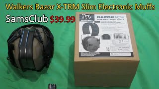 Walkers Razor XTRM Slim Electronic Muffs Review SamsClub [upl. by Kawai981]