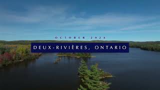 Beautiful DeuxRivieres Fall 2024  A birds eye view [upl. by Eadwine854]