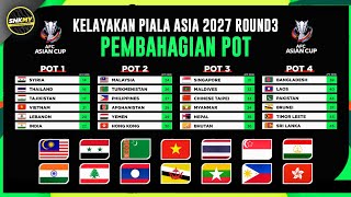 🟢 Keputusan Pembahagian POT Kelayakan Piala Asia 2027 Pusingan ke3  Ujian Sukar Pasukan Malaysia [upl. by Aihsotal]