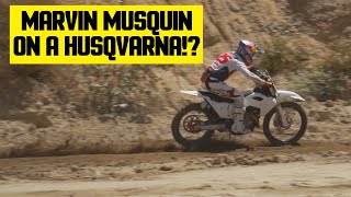 Marvin Musquin Riding a Husqvarna at Glen Helen [upl. by Latimore904]