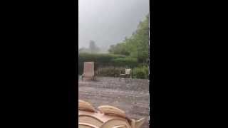 Hagelstorm Wingensesteenweg Tielt [upl. by Aiam]