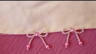 embroidery disigns oya modelleri عقيق جلابة handmade embroidery التنبات beads قفطان طرزتنبات [upl. by Ahsiyn]