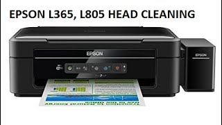 Epson L365 L805 L905 do a head cleaning power ink fusion [upl. by Ajssatsan96]