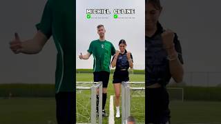 Celine Dept MINI GOAL PRECISION GAME 🥅⚽️ Shorts INDIA reaction [upl. by Riella]