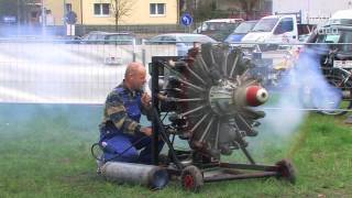 Two 9 Cylinder Radial Engines  Start and Run  Sternmotor [upl. by Etnuahs]