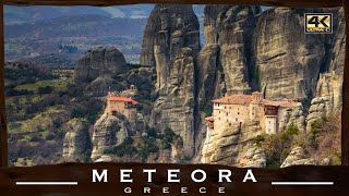 Meteora Monasteries● Greece 🇬🇷【4K】 Aerial Drone 2023 [upl. by Saunderson]