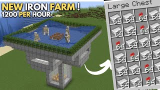 Minecraft New IRON Farm in 121 NEW DESIGN Java and Bedrock [upl. by Myrvyn]