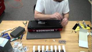 How to strip down a Behringer UCONTROL UMX250 25 Key MIDI Controller Keyboard [upl. by Ainiger]