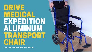 Drive Medical Expedition Aluminum Transport Chair [upl. by Taite971]