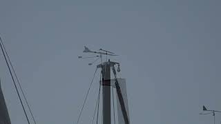 Visualizing Wind Direction Closeup View of Windfinders and Sailing Boat Flag [upl. by Suinuj]