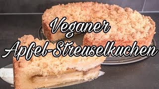 Veganer Apfel Streuselkuchen 🍎 [upl. by Adelia864]