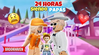 24 HORAS SIENDO PAPAS 🤯 DE TERNURE CON SHARBLOX 🔥 Roblox [upl. by Lexine732]