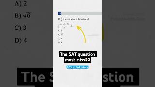 Must know SAT math question ⏳ digitalsat satprep [upl. by Ybor]