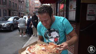 Barstool Pizza Review  The Original Regina Pizzeria North End Presented By Totinos Pizza Rolls [upl. by Ilohcin230]