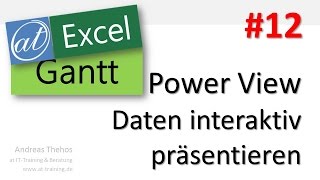 Excel  Projektplan in GanttAnsicht  Power View  Teil 12 [upl. by Ansev698]