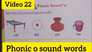 Phonic sound o  o sound words  phonic o sound [upl. by Artekal]