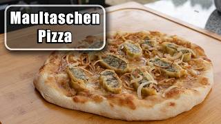 Maultaschen Pizza vom Grill So geht’s  bbqschwabe [upl. by Anagnos618]