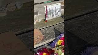 Floral tributes to Liam Payne Clevedon Pier [upl. by Haisi722]