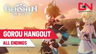 Genshin Impact How to Get All GOROU Hangout Event Quest Endings [upl. by Fita]