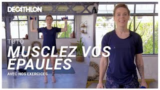 SÉANCE  Les exercices pour des épaules musclées  💪 I Decathlon [upl. by Clay]