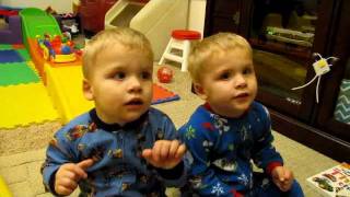 Identical Twins Singing Twinkle Twinkle Little Star [upl. by Caryl]