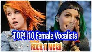 TOP 10 Vokalis Wanita Rock amp Metal [upl. by Morrissey]