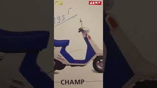 MBK Champ scooter 😍 collection mbk advertising scooter champ brochure [upl. by Jules578]