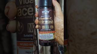 Brighten your skin with WOW skin Science Vitamin C Face Wash wowskinscience shorts brightening [upl. by Enisaj]