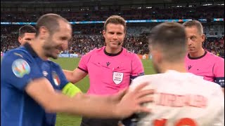 Giorgio Chiellini Freindly Fight Vs Jordi Alba Funny Moments Italy Vs Spain [upl. by Seadon]