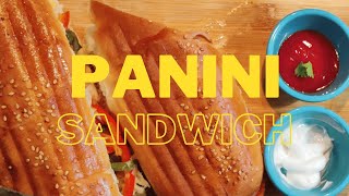 Veg Panini grill sandwich recipe  Paneer Panini  ingredients in description [upl. by Aborn]